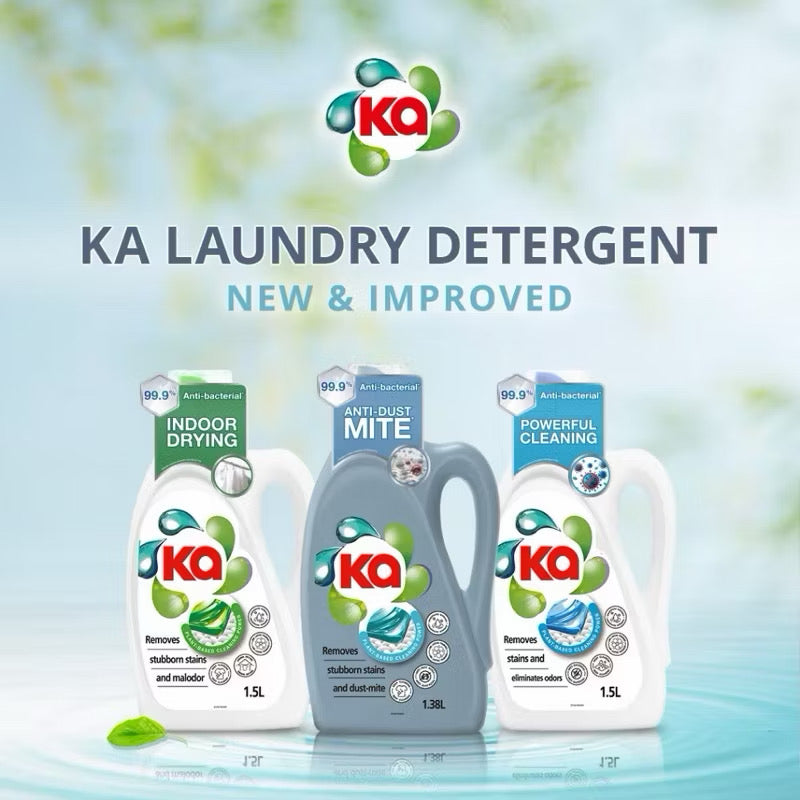 Ka Anti Bacterial Concentrated Laundry Liquid Detergent - 1.38L/1.5L
