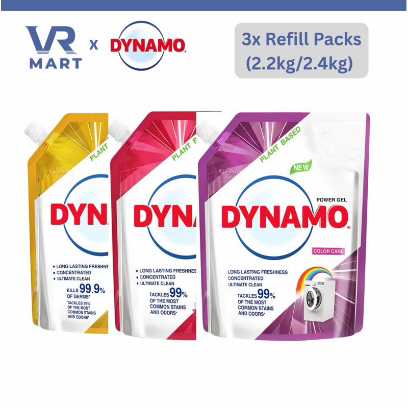 Dynamo Plant Based Laundry Liquid Detergent Refill Pack (2.2kg/2.4kg)