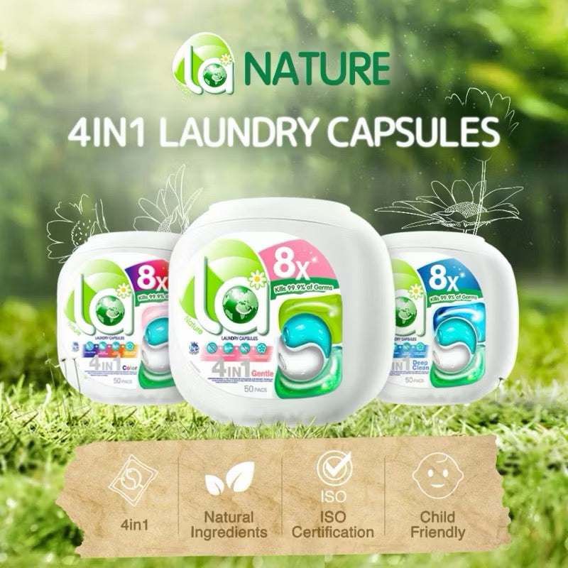 La Nature 4in1 Plant Based Laundry Capsules / Laundry Pods