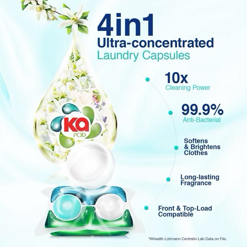 Ka 4in1 Laundry Capsules Refill Pack (54 Pods) - Universal
