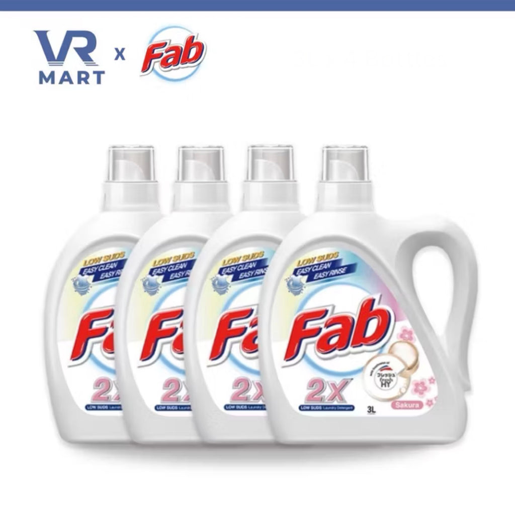 Fab Enzymatic Action Concentrated Laundry Liquid Detergent - 3L