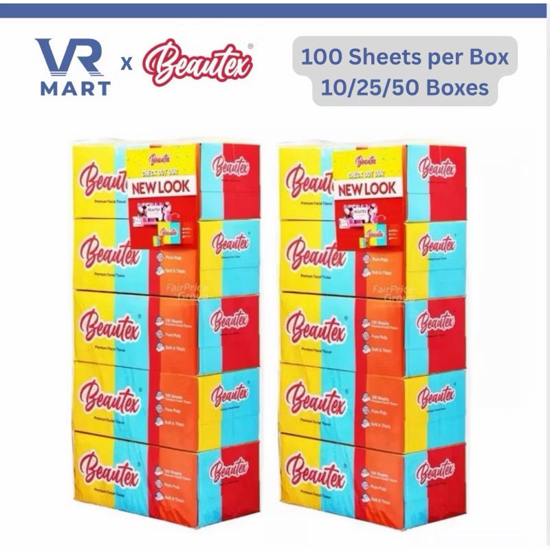 Beautex 3Ply Box Tissues / Facial Tissue Paper (5 Boxes per Bag)